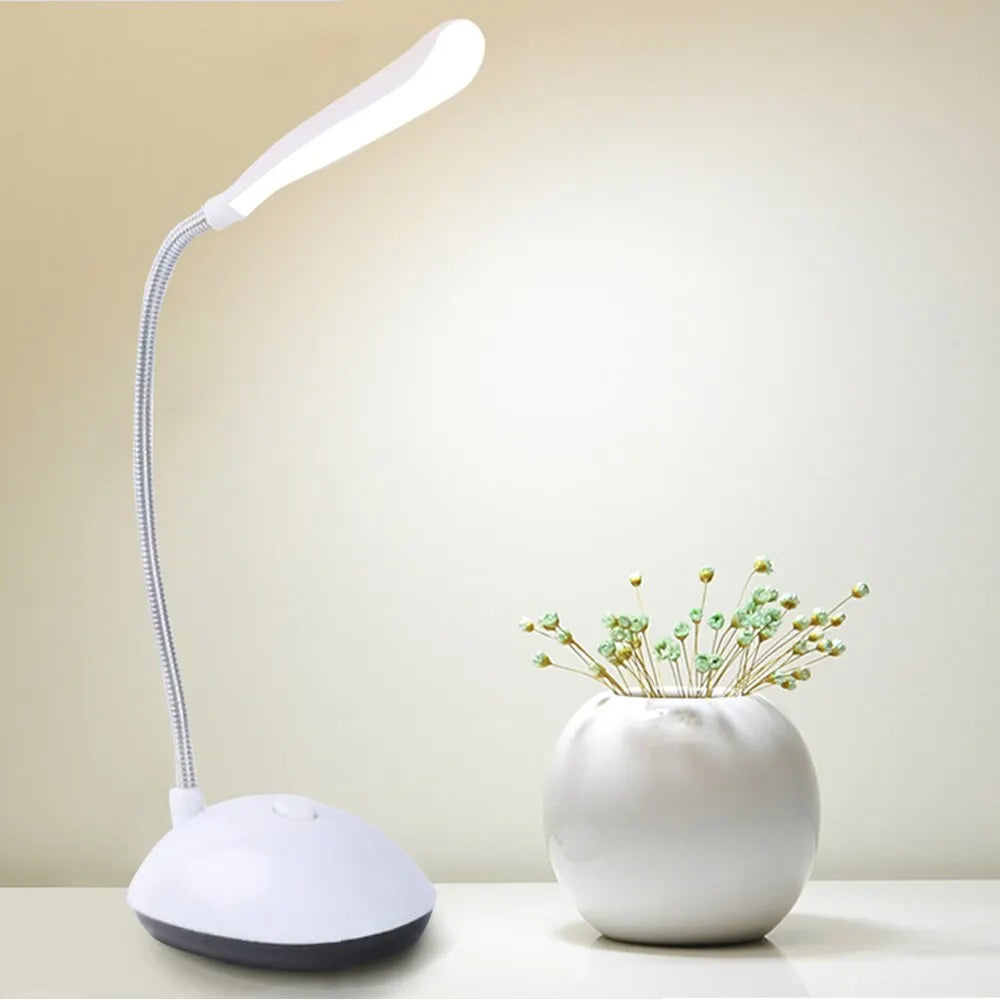 LED Eye Protection Desk Light - Battery-Powered Reading Lamp