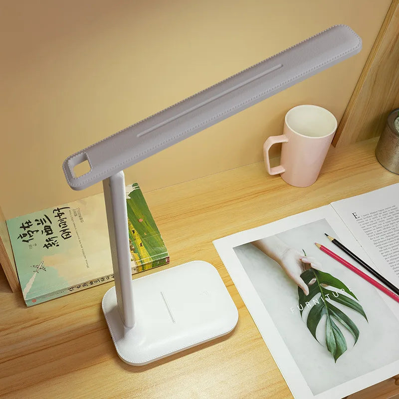 LED Table Lamp Eye Protection Touch Dimmable USB Rechargeable