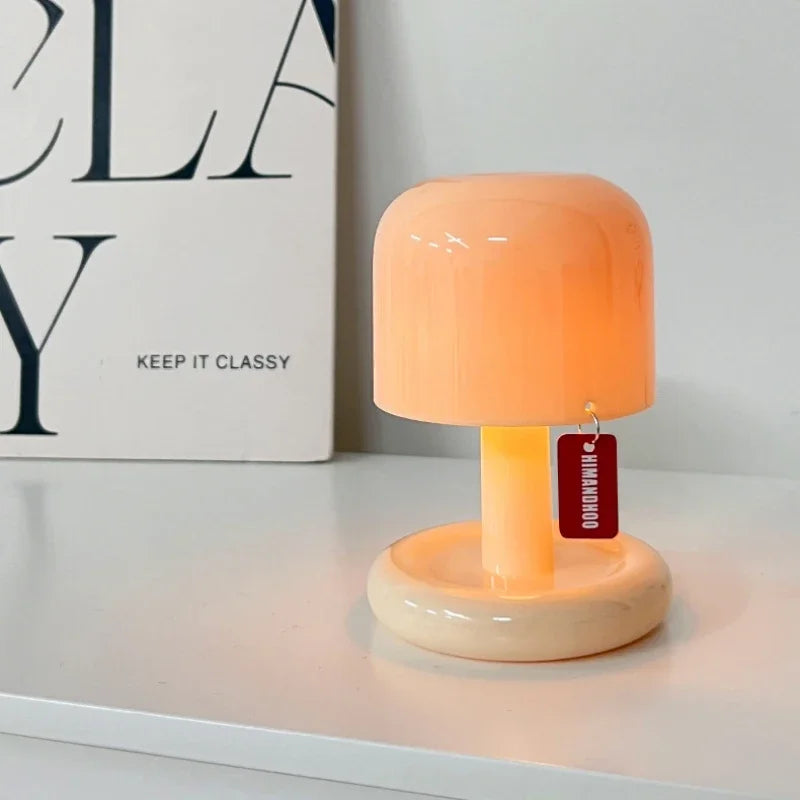 Mini Sunset Lamp USB Rechargeable Mushroom LED Night Light