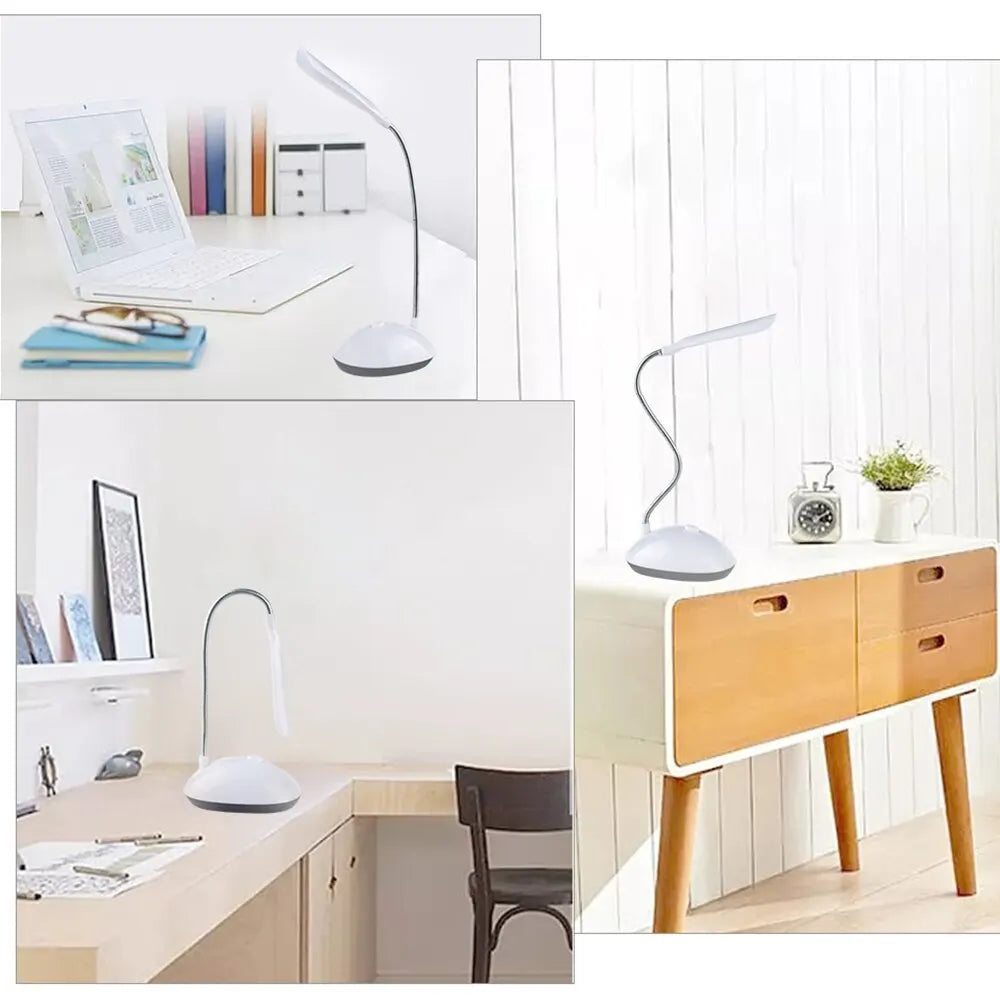 LED Eye Protection Desk Light - Battery-Powered Reading Lamp