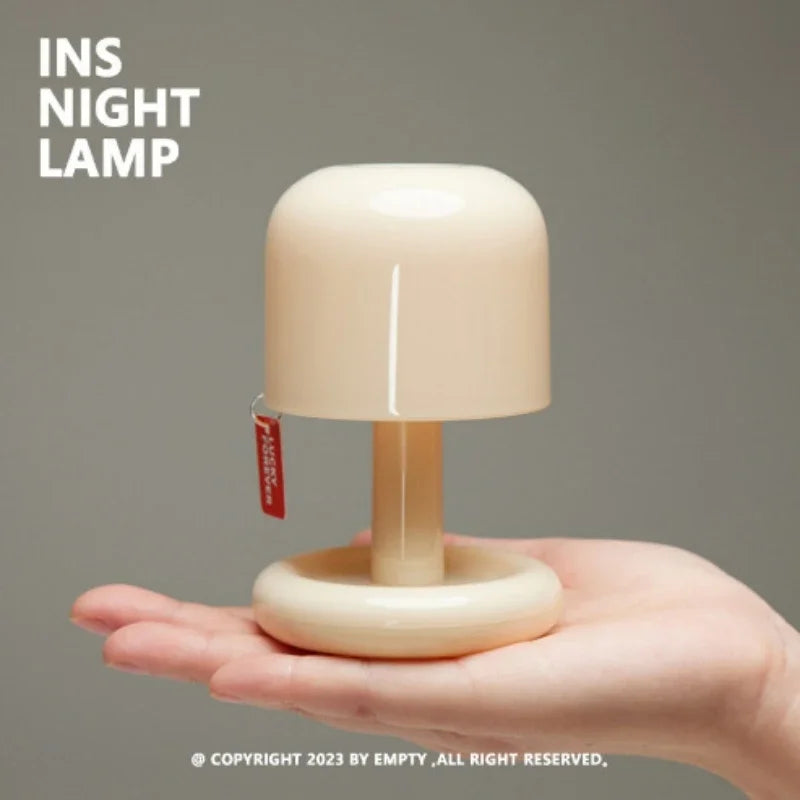Mini Sunset Lamp USB Rechargeable Mushroom LED Night Light