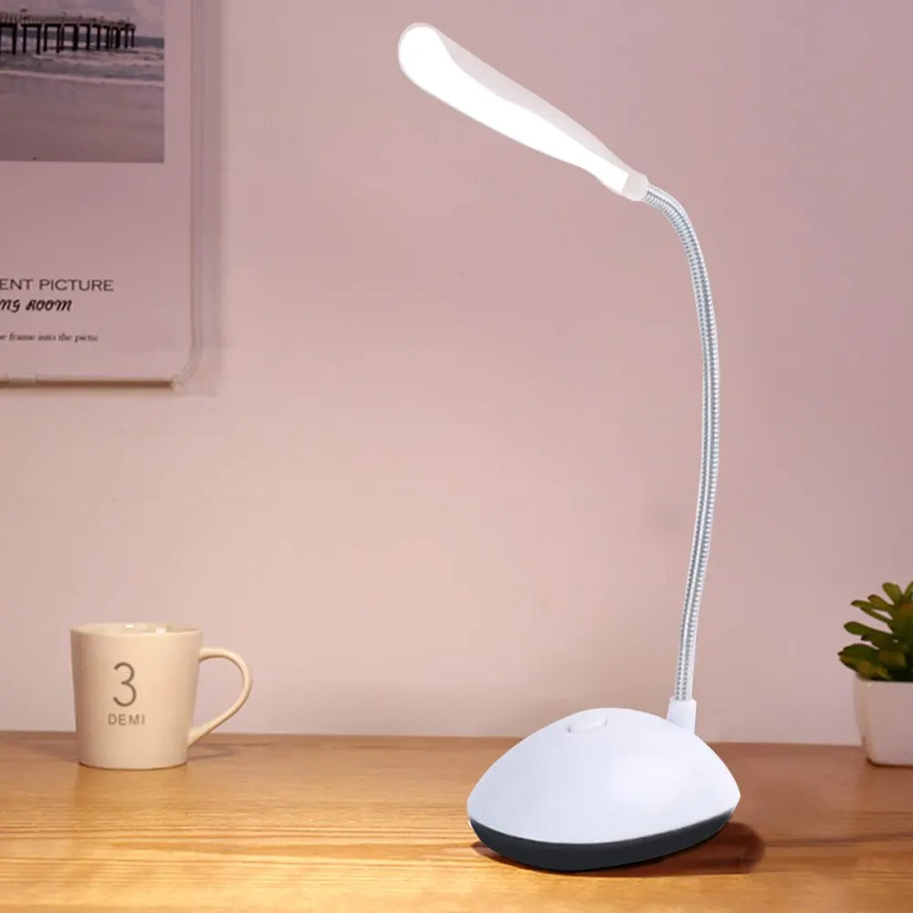 LED Eye Protection Desk Light - Battery-Powered Reading Lamp