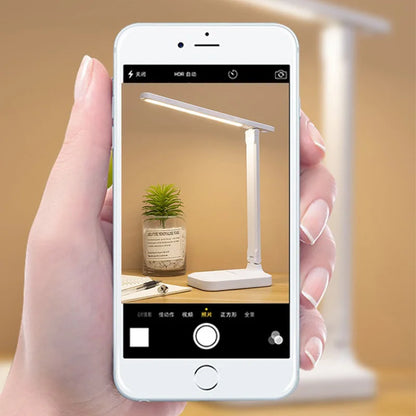 LED Table Lamp Eye Protection Touch Dimmable USB Rechargeable