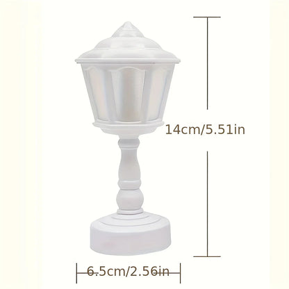Battery LED Night Lamp - Geometric Design for Bedroom Decor