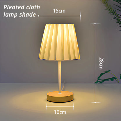 Solid Wood LED Desk Lamp with Remote - Creative Night Light