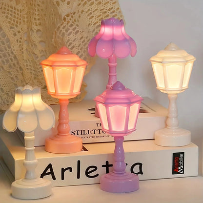 Battery LED Night Lamp - Geometric Design for Bedroom Decor